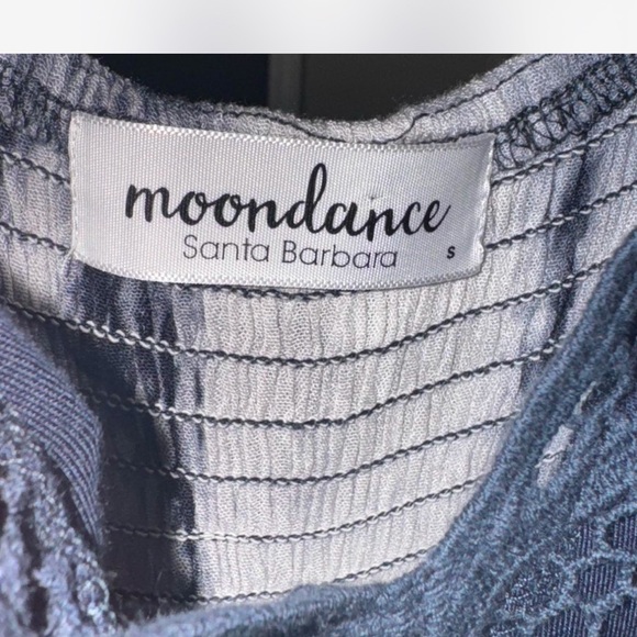 Navy and White Lace Camisole Top - Picture 3 of 4